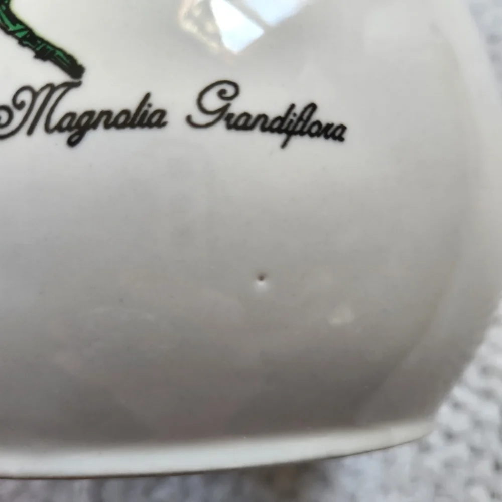 Cream Floral Ceramic Canister with Lid